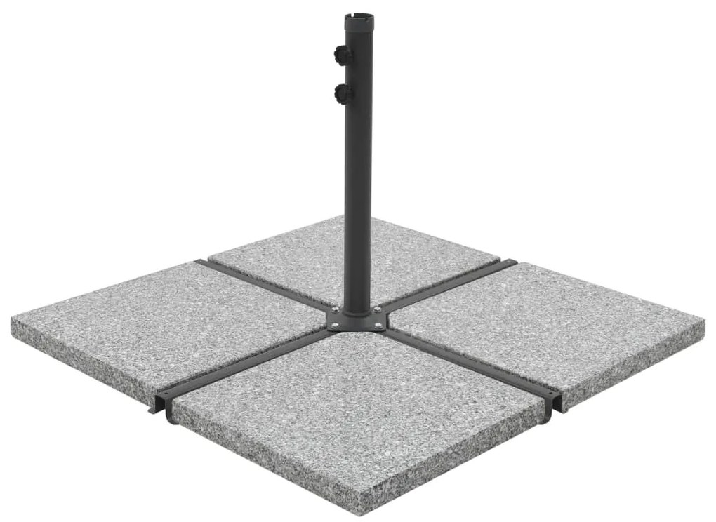 Piastra Per Parasole İn Granito Quadrata 25 Kg Grigia /