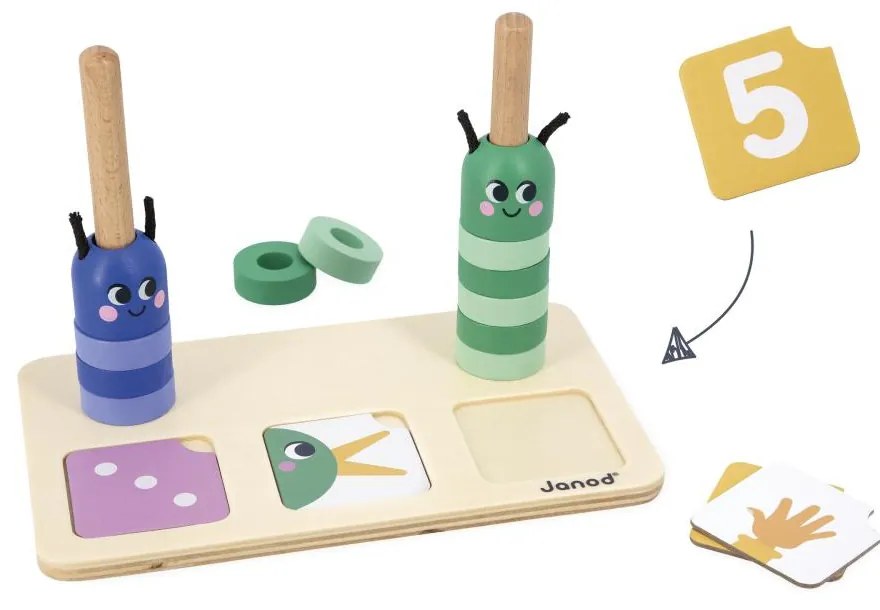 Gioco educativo per bambini - Composizione e confronto di quantità - Giardino