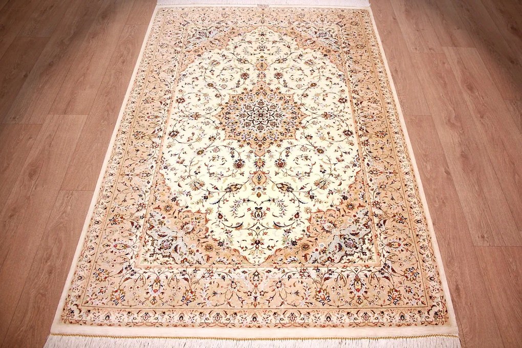 Kashan Tappeto 130 x 200 (Iran) Annodato A Mano