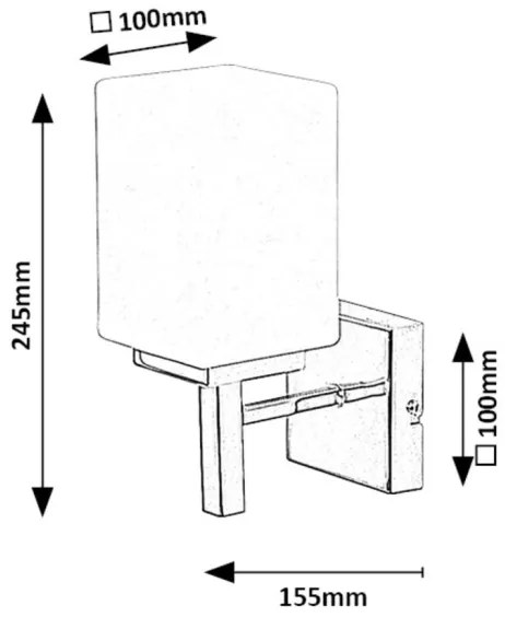 Rabalux 71059 - Applique da bagno ZENKAI 1xE14/10W/230V IP44 cromo
