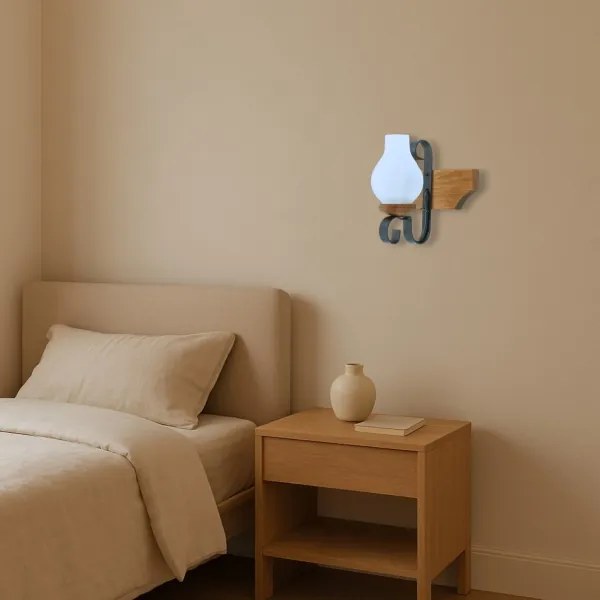 Applique VELA 1xE14/40W/230V faggio