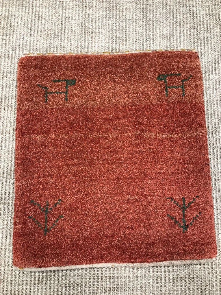 Gabbeh Tappeto persiano 40 x 40 Rosso (Iran) Annodato A Mano