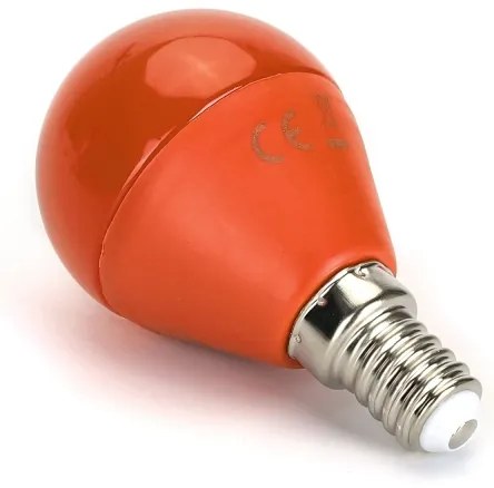 Lampadina LED G45 E14/4W/230V arancione - Aigostar