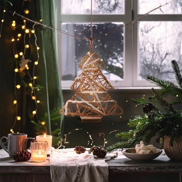 Brilagi - Decorazione natalizia a LED LED/2xAA 34x31 cm alberello