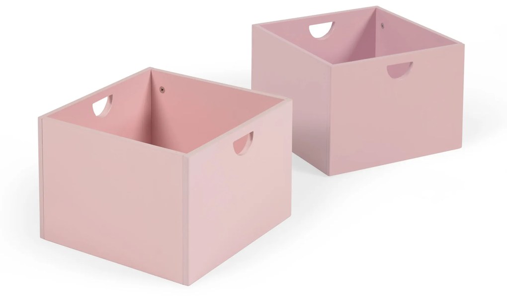 Kave Home - Set 2 cassetti per mobile contenitore Nunila in MDF rosa