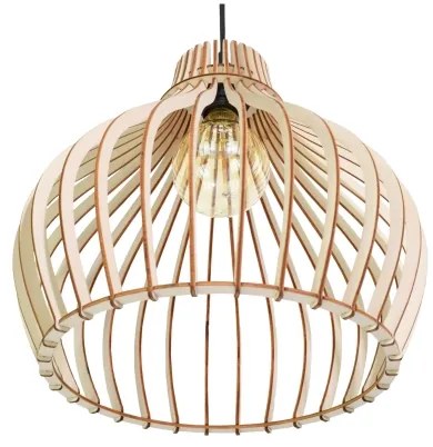 Lampadario su corda BARREL 2xE27/24W/230V