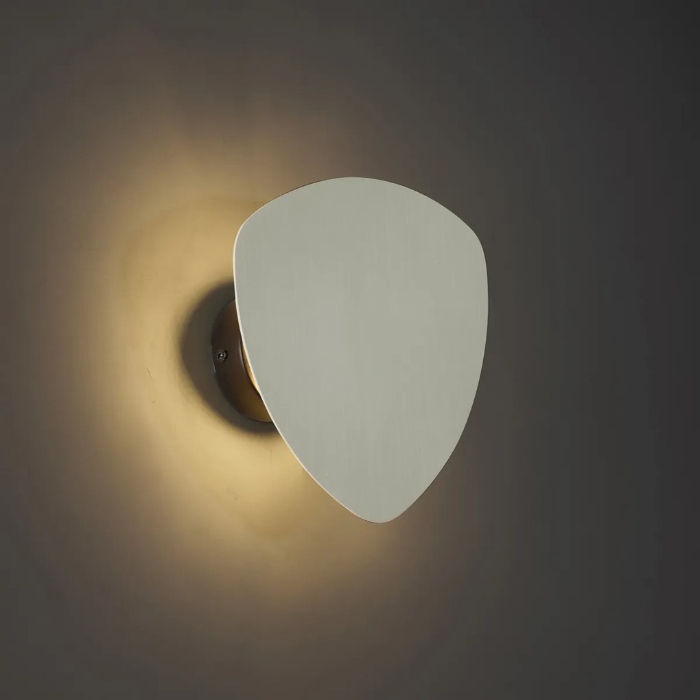 Lampada da parete di design beige organica 20 cm 2 luci - Pulley