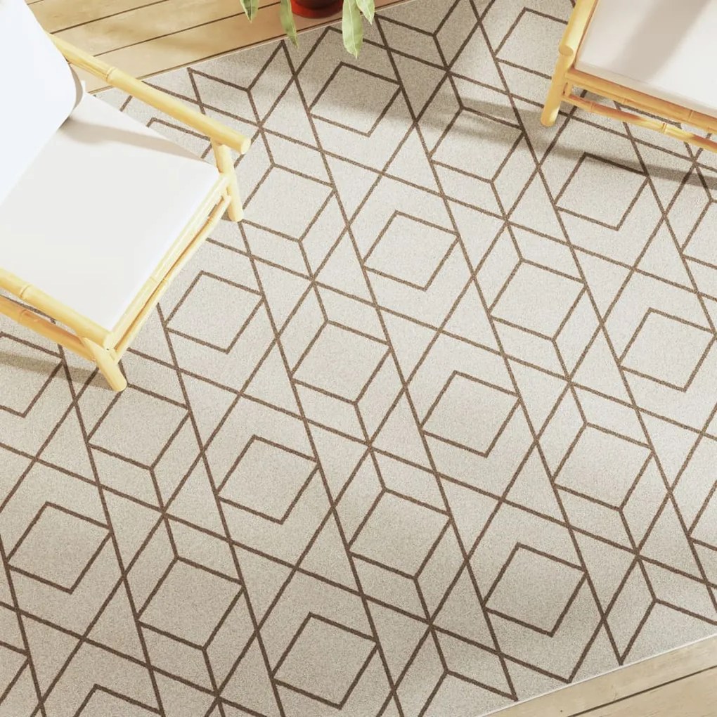 Tappeto A Pelo Corto Multicolore 190x300 Cm Interni/esterni /