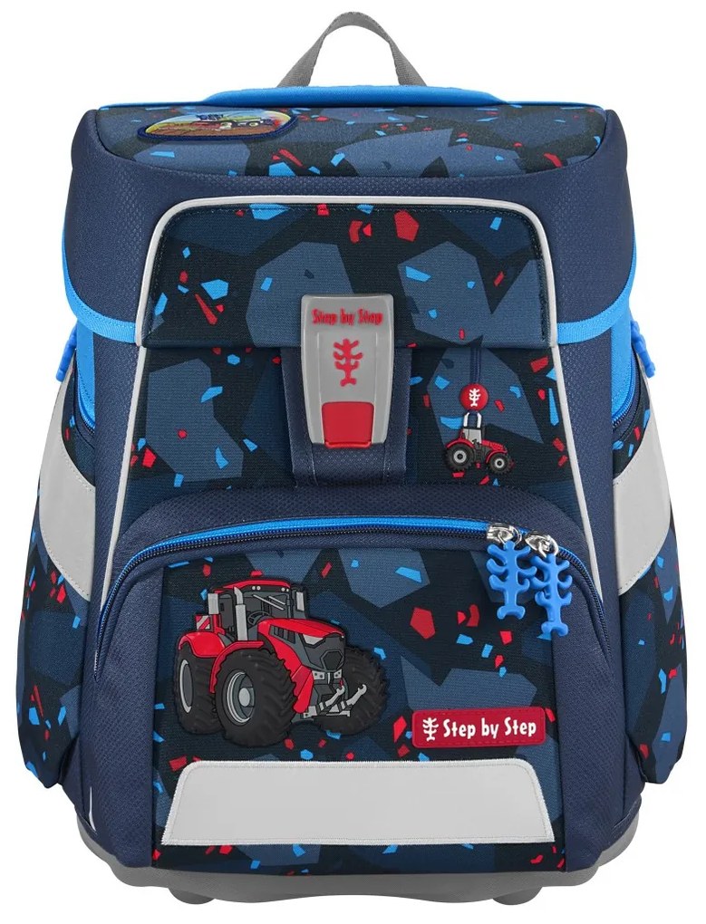Zaino scuola SPACE - set 5 pezzi, Step by Step Tractor Freddy