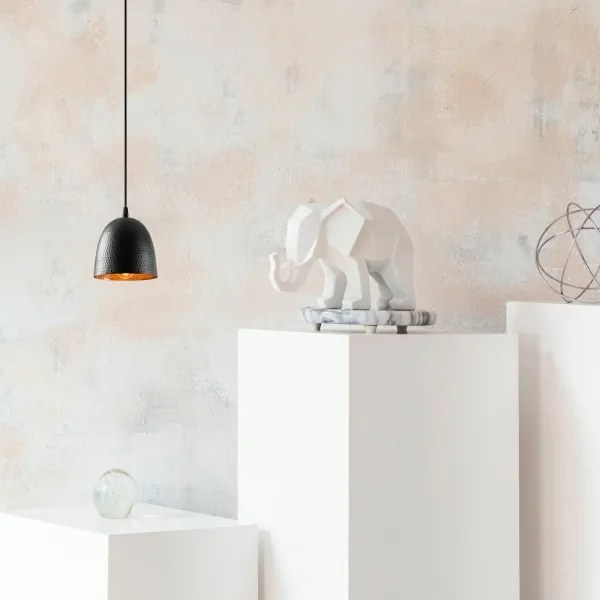 Lampada a sospensione su cavo TATTOO 1xE27/40W/230V Ø 16 cm nero