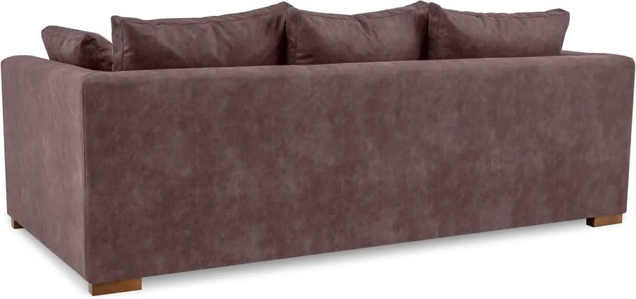Divano in similpelle marrone scuro 225 cm Hamburg - Scandic