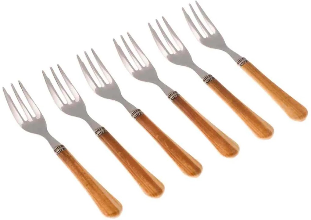Set 6 Pz Forchette da Dolce - Posate Particolari Boston in Stile