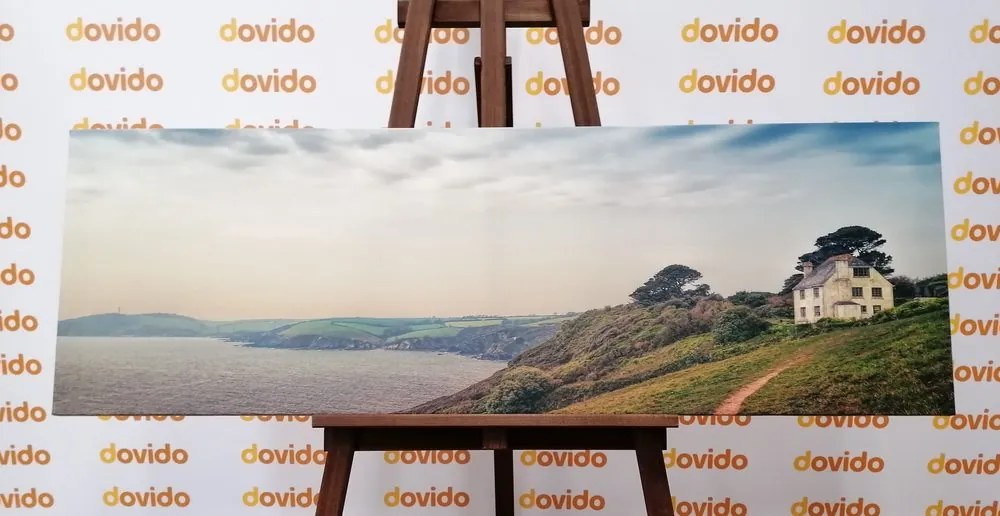 Quadro su tela – Casa sulla scogliera