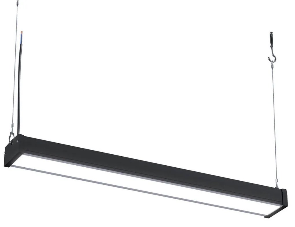 Campana Lineare LED 150W 76cm Sospesa 16.500 lm con Osram chip LED Colore Bianco Freddo 6.000K