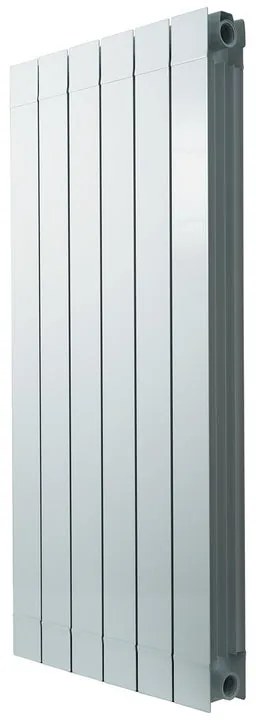 Radiatore acqua calda PRODIGE SUPERIOR in alluminio, 6 elementi, interasse 1000 mm, bianco