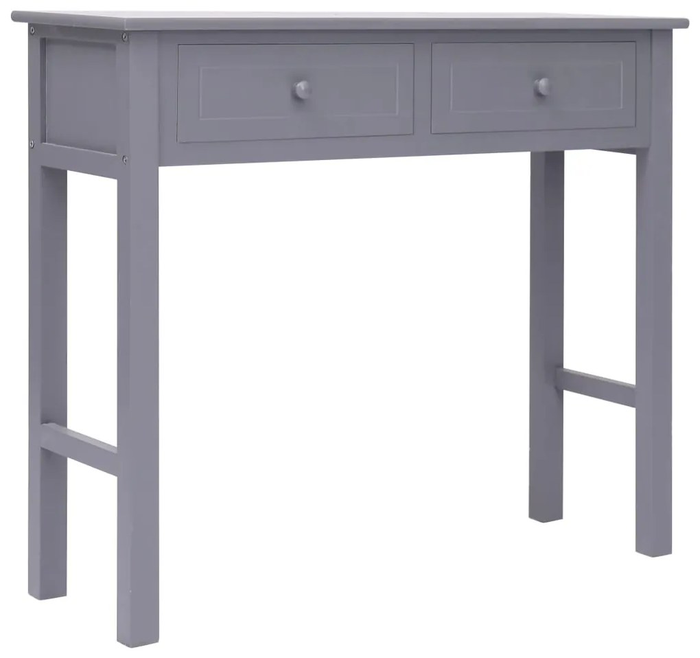 Tavolo Consolle Grigio 90x30x77 cm in Legno