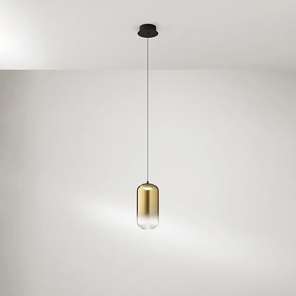 Vetro Borosilicato Contemporaneo Hunter Oro Specchiato D10