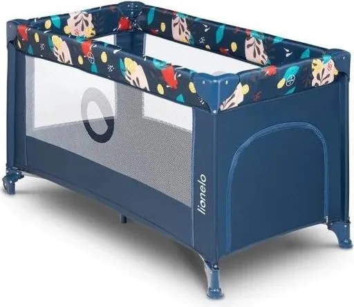 Lionelo - Lettino da viaggio STEFI blu scuro