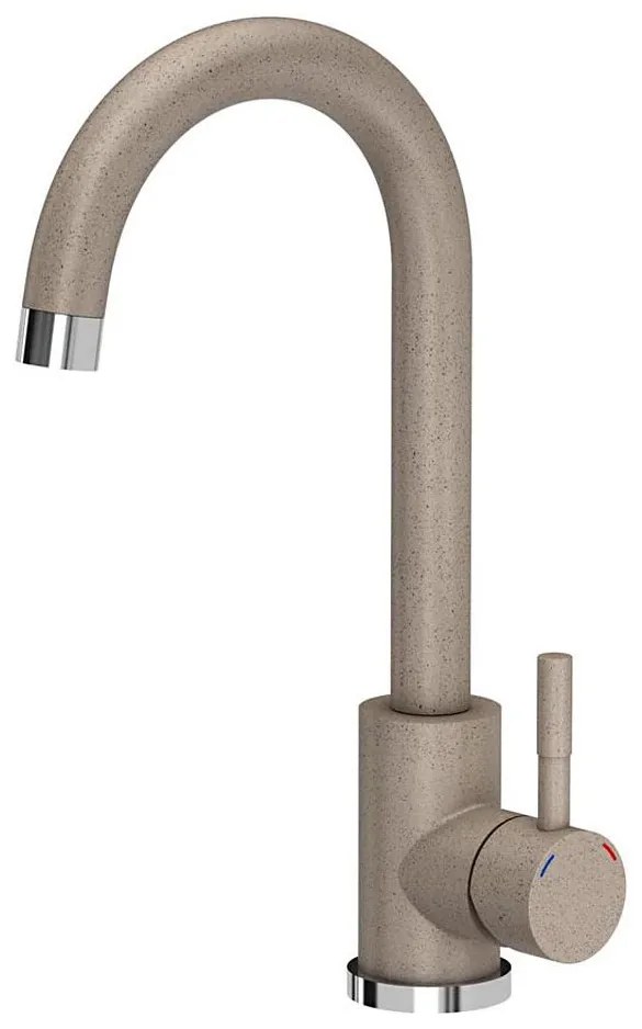 Samona - Rubinetto per lavello 32 cm granito/beige