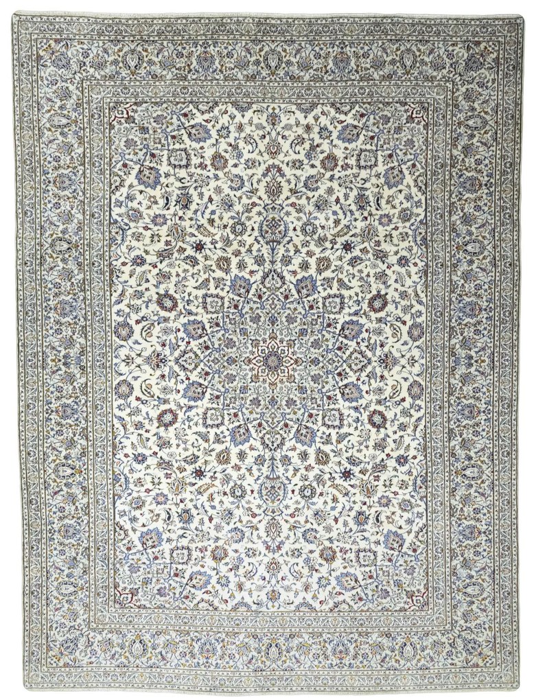 Kashan Tappeto persiano 400x300 Beige (Iran) Annodato A Mano