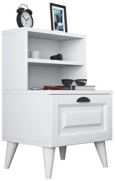 Comodino RANI 45x74,4 cm bianco
