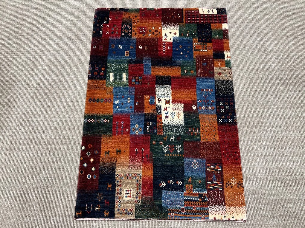Loribaft Tappeto 90x130 (Iran) Annodato A Mano