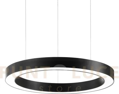 Oracle sospensione led 3000k 33w 3800 lm nera d.60cm