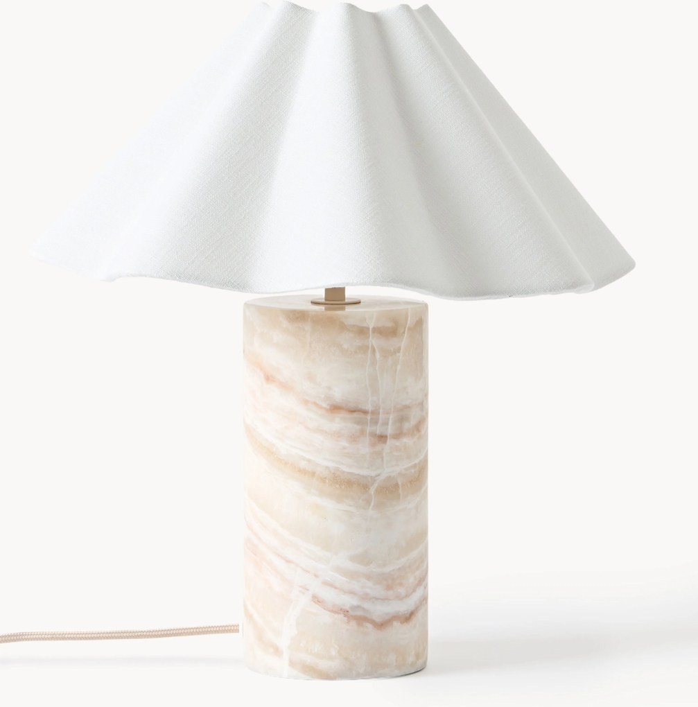 Lampada da tavolo a LED con luce regolabile e base in marmo Arya