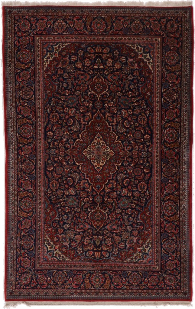 Kashan Tappeto persiano 140x210 (Iran) Annodato A Mano