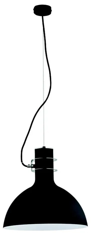 Lampadario a sospensione con filo ZINE 1xE27/15W/230V nero