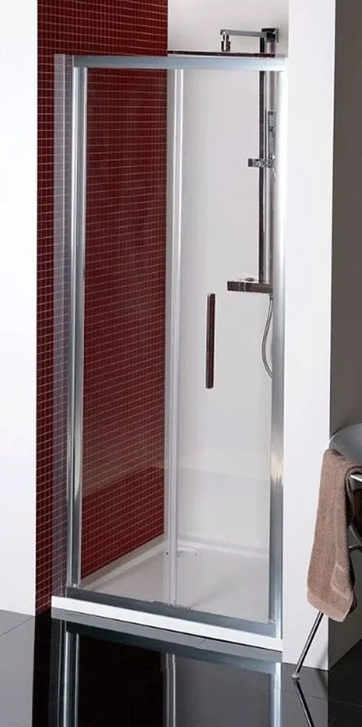 Polysan Lucis Line porta doccia 90 cm pieghevole cromo lucida/vetro trasparente DL2815
