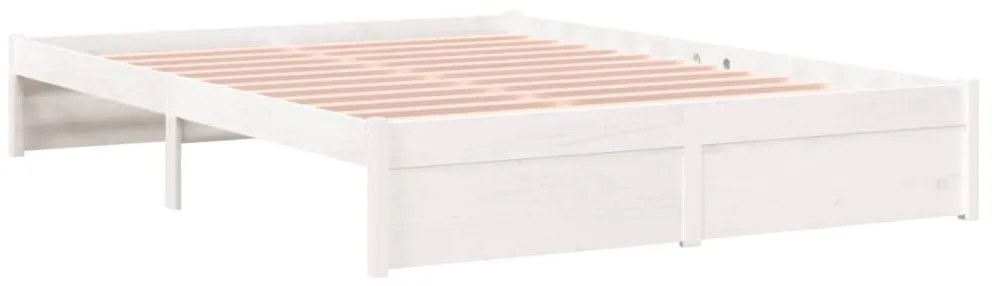 Giroletto bianco 140x200 cm in legno massello di pino