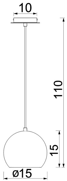 Lampadario su filo SOOL 1xE27/60W/230V