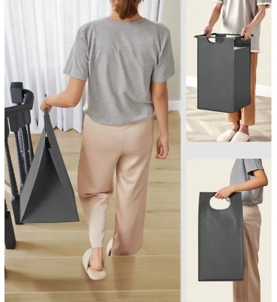 Cesto portabiancheria REX grigio