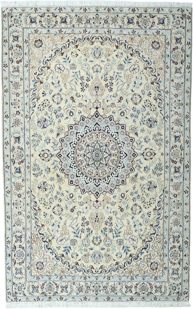 Nain Tappeto 130 x 210 Beige (Iran) Annodato A Mano