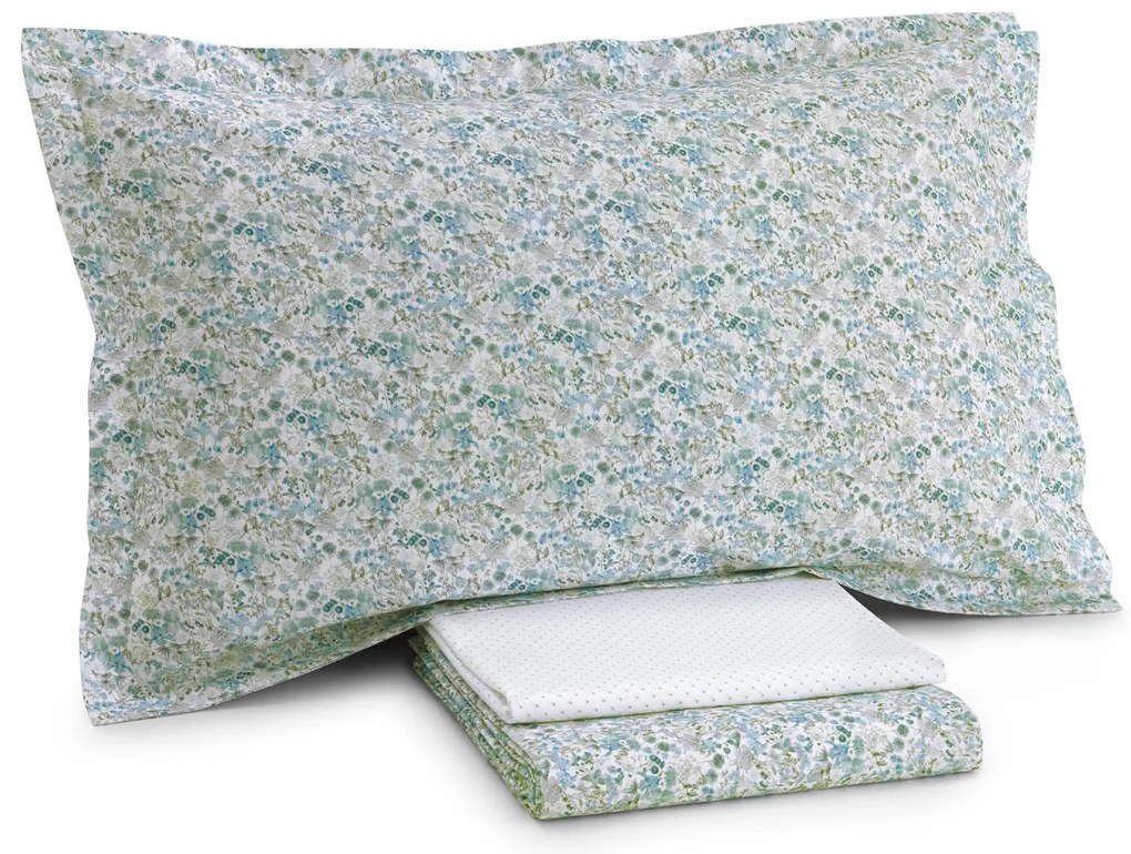 Completo Lenzuola in Percalle Jolies fleurs Piazza e Mezza -