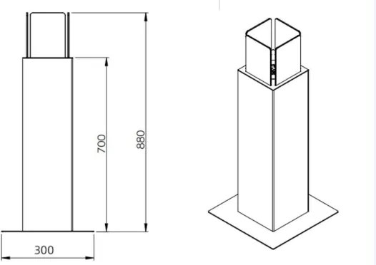 Camino a bioetanolo da giardino biocamino per esterno Capri 70 Bianco