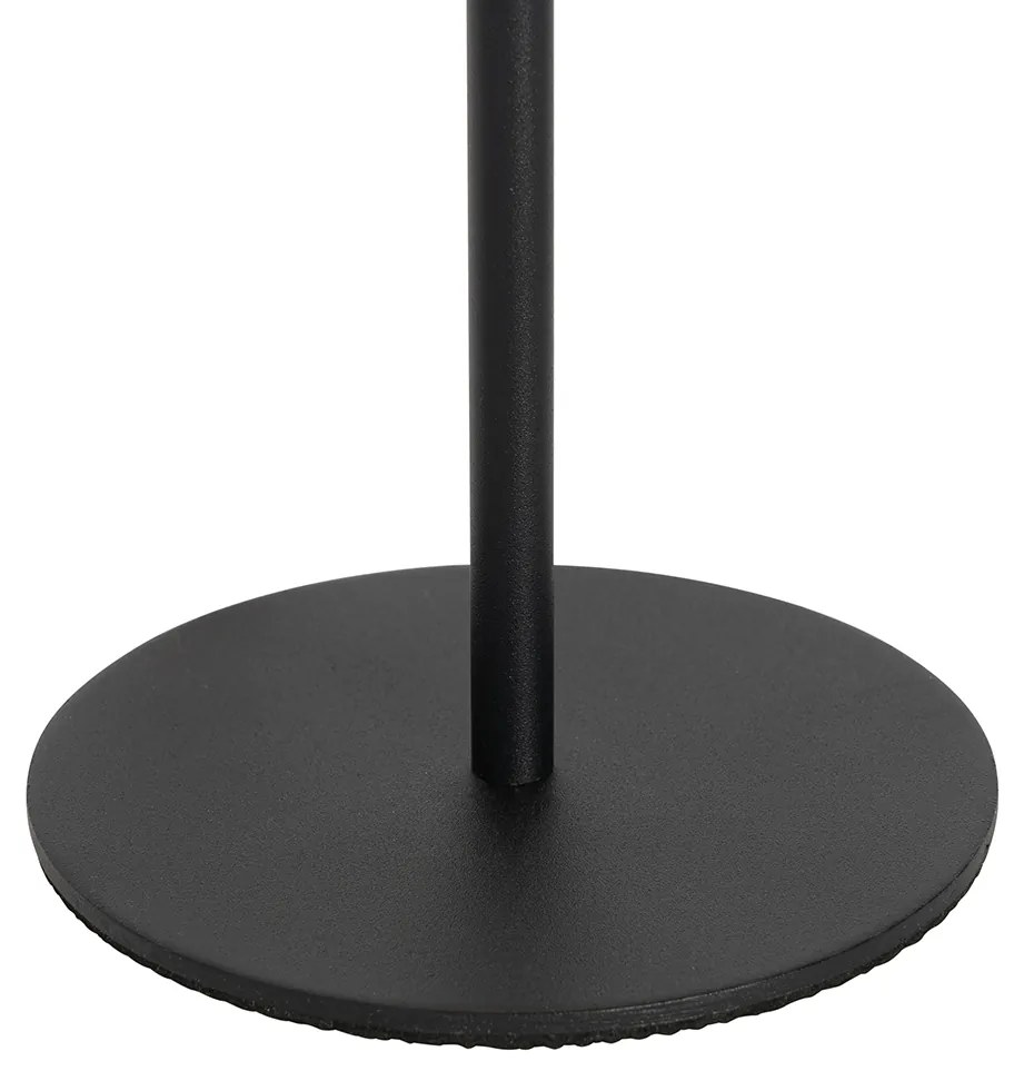 Lampada da tavolo nera con LED dimmerabile e ricaricabile IP54 - Murdock