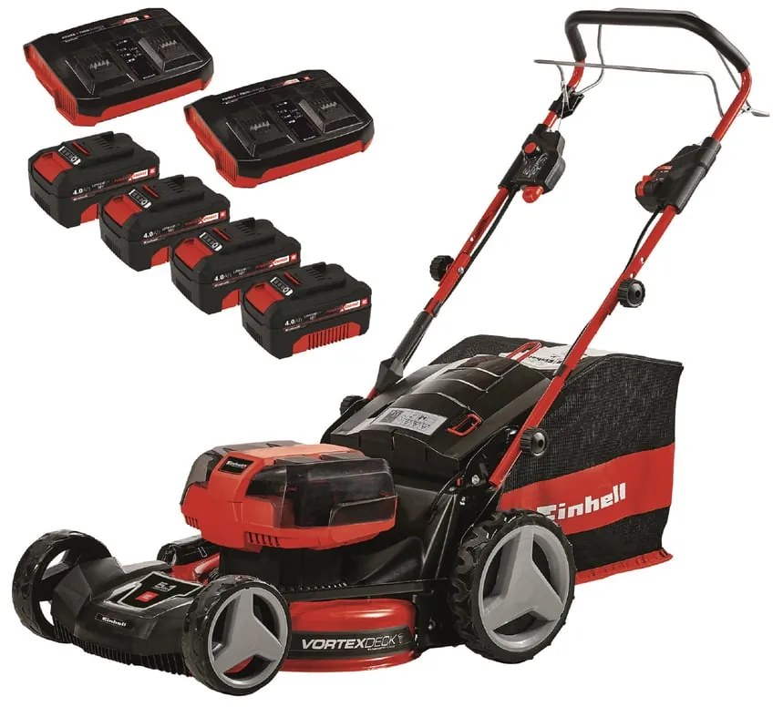 Tagliaerba a batteria a velocità non regolabile EINHELL GP-CM 36V L 47 cm, 4 batterie incluse