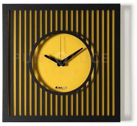 Orologio da parete elegante tiffany piccolo nero,ocra