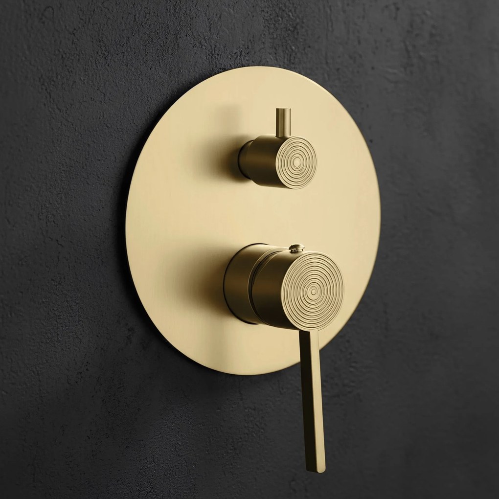 Set doccia da incasso Rea Foster Brush Gold + BOX