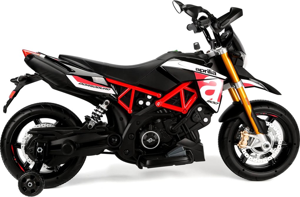Moto Elettrica per Bambini 12V con Licenza Aprilia Dorsoduro Rossa...