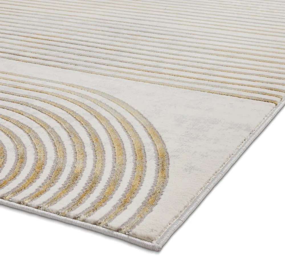 Tappeto in grigio-oro 170x120 cm Apollo - Think Rugs