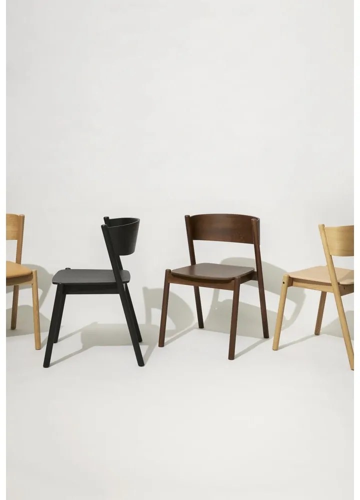 Sedie da pranzo in rovere Oblique - Hübsch