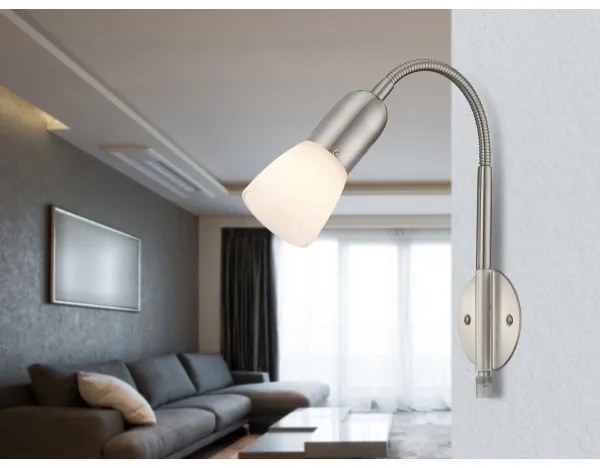 GLOBO 5453-1W - Flessibile piccola lampada 1xE14/40W/230V