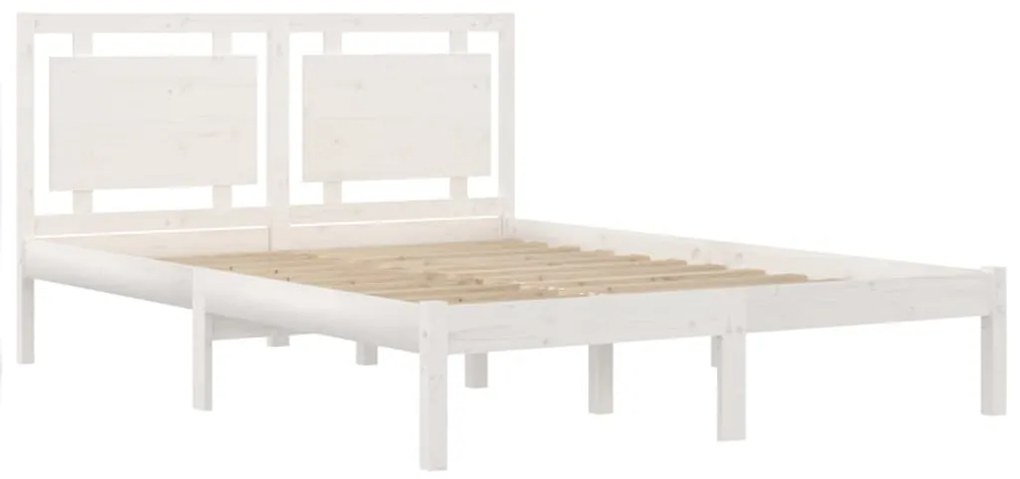 Giroletto Bianco in Legno Massello 120x190 cm Small Double