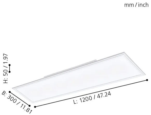 Eglo 98205 - Pannello LED dimmerabile SALOBRENA-A LED/30W/230V + telecomando