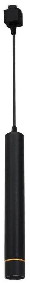 Lampadario LED su filo per sistema a binario TRACK PENDANT LED/3W/230V nero