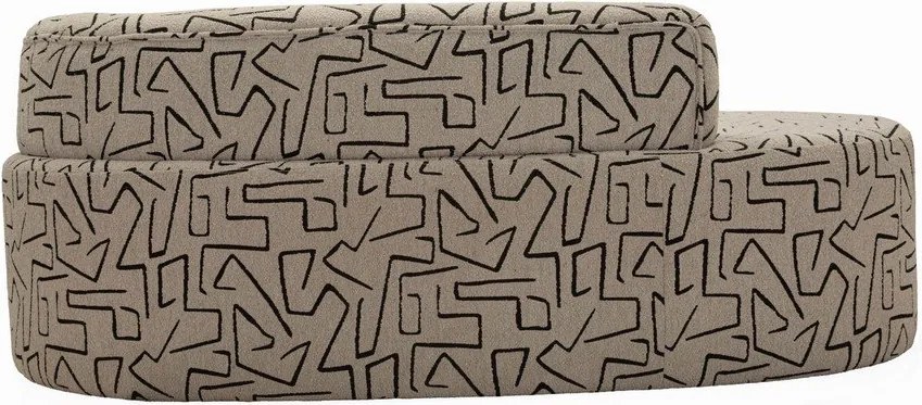 Divano beige con rivestimento in bouclé 176 cm Nairobi – Mauro Ferretti