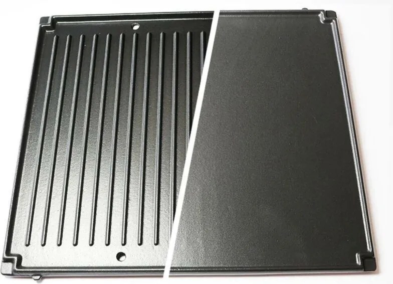 3316 Piastra In Ghisa Piena Reversibile Di Ricambio Per Barbecue Campingaz Serie